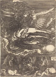 Le Suaire tenu par un ange